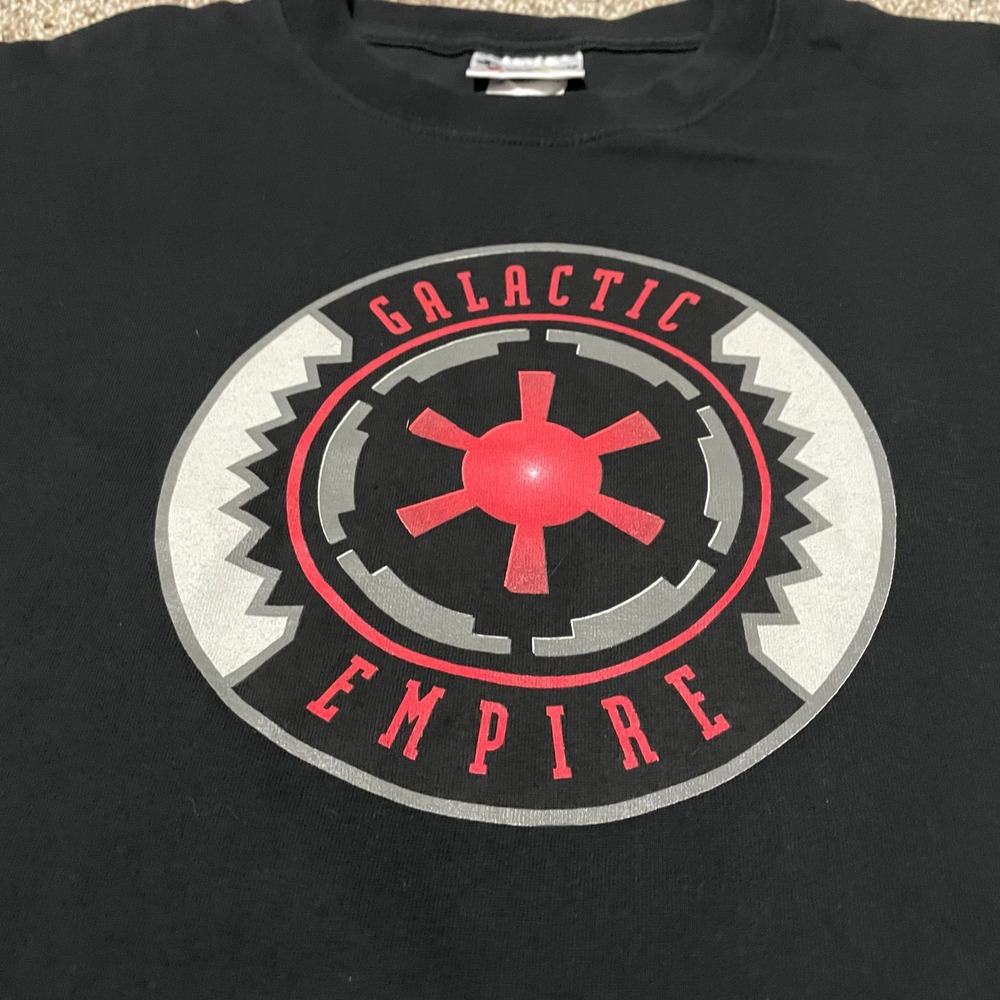 Disney World Star Wars Galactic Empire Mens Black T Shirt L